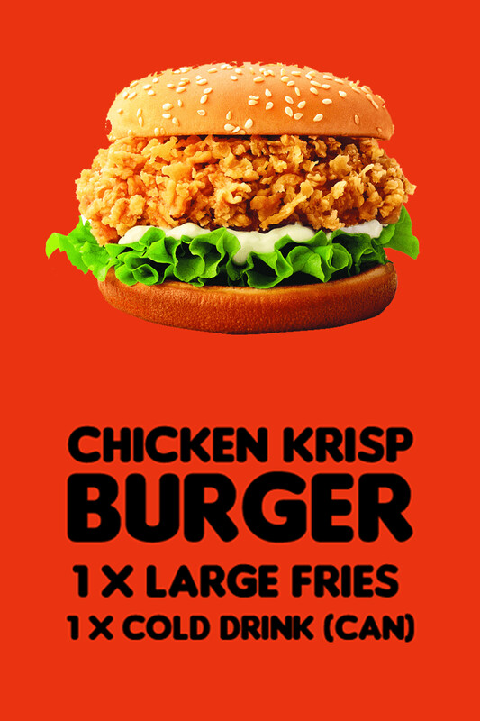 Chicken Krisp Burger Meal