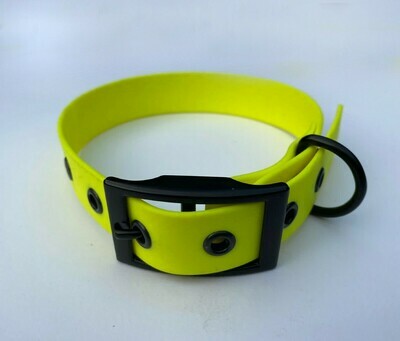 Neon Yellow Biothane Dog Collar