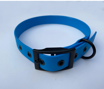 Blue Biothane Dog Collar