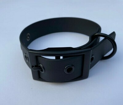 Black Biothane Dog Collar