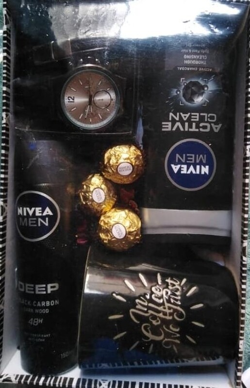 Wrist watch gift box for men