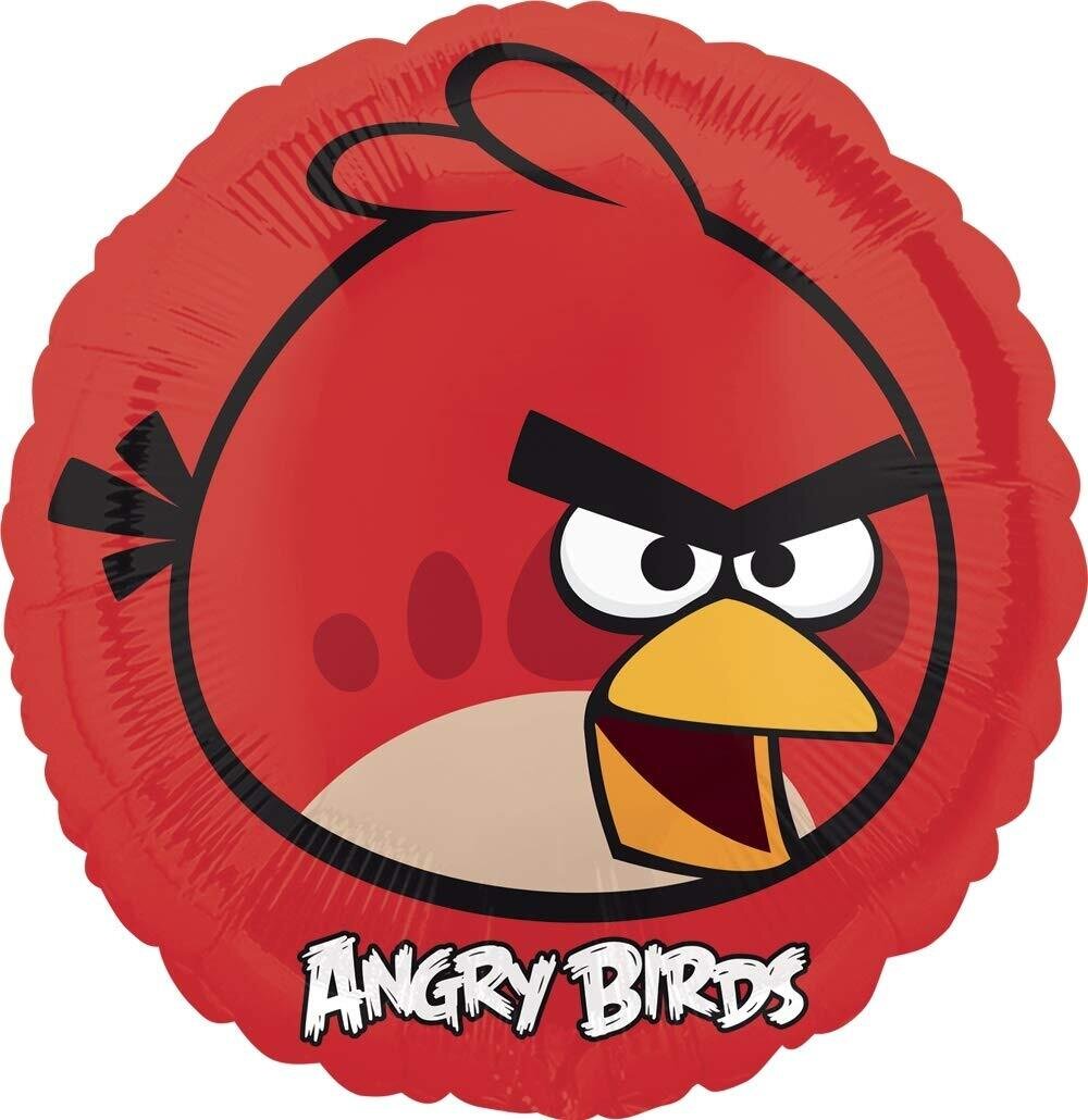 Шар Angry Birds (Энгри Бёрдс) красный  с гелием