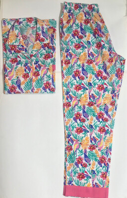 Cotton Women Floral Print Nightsuit