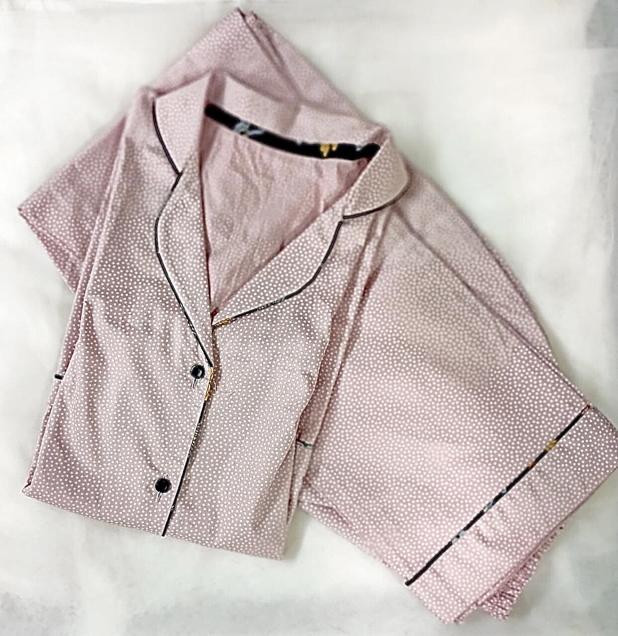 Cotton Pink Dot Nightsuit
