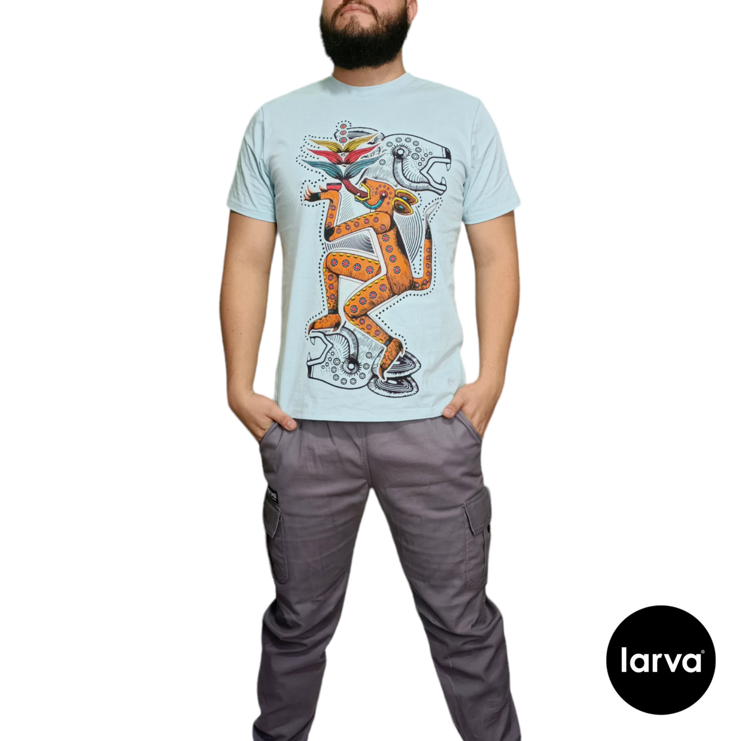 PLAYERA AZUL CIELO BALAM CHAMAN L