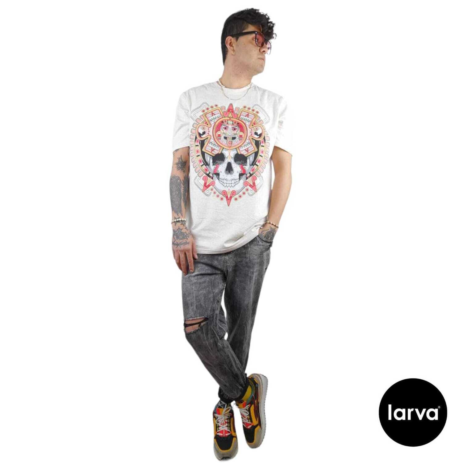 PLAYERA AVENA CALAVERA AZTECA M