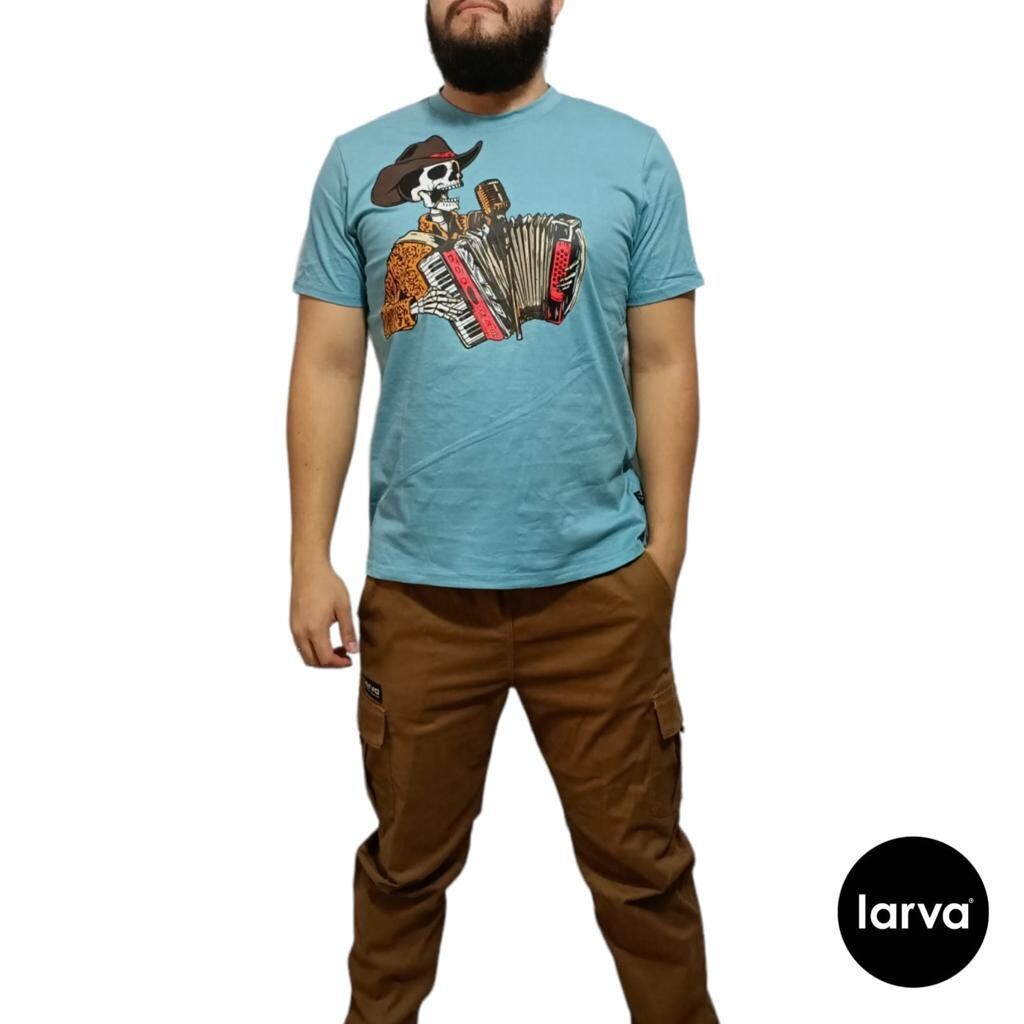 PLAYERA AZUL ACORDEONITSTA M