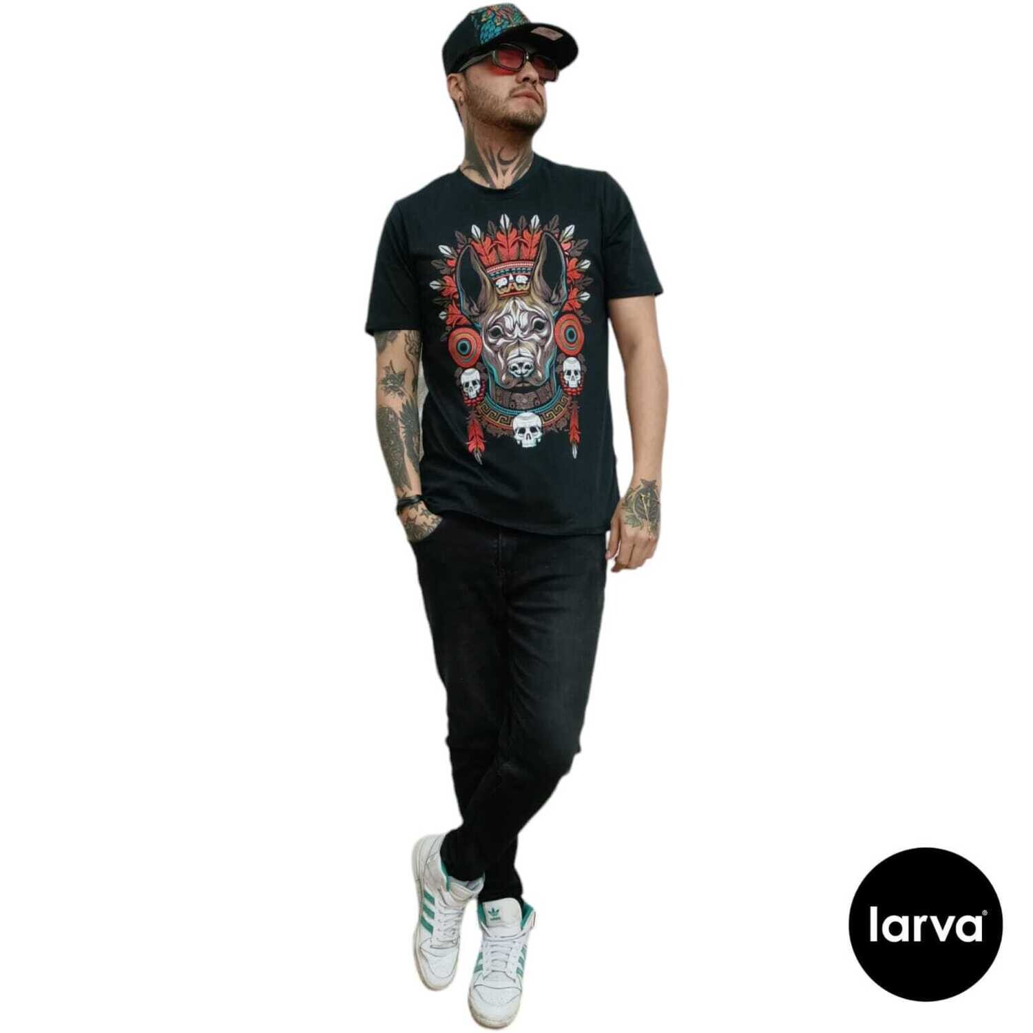 PLAYERA NEGRO XOLOTL PENACHO XL