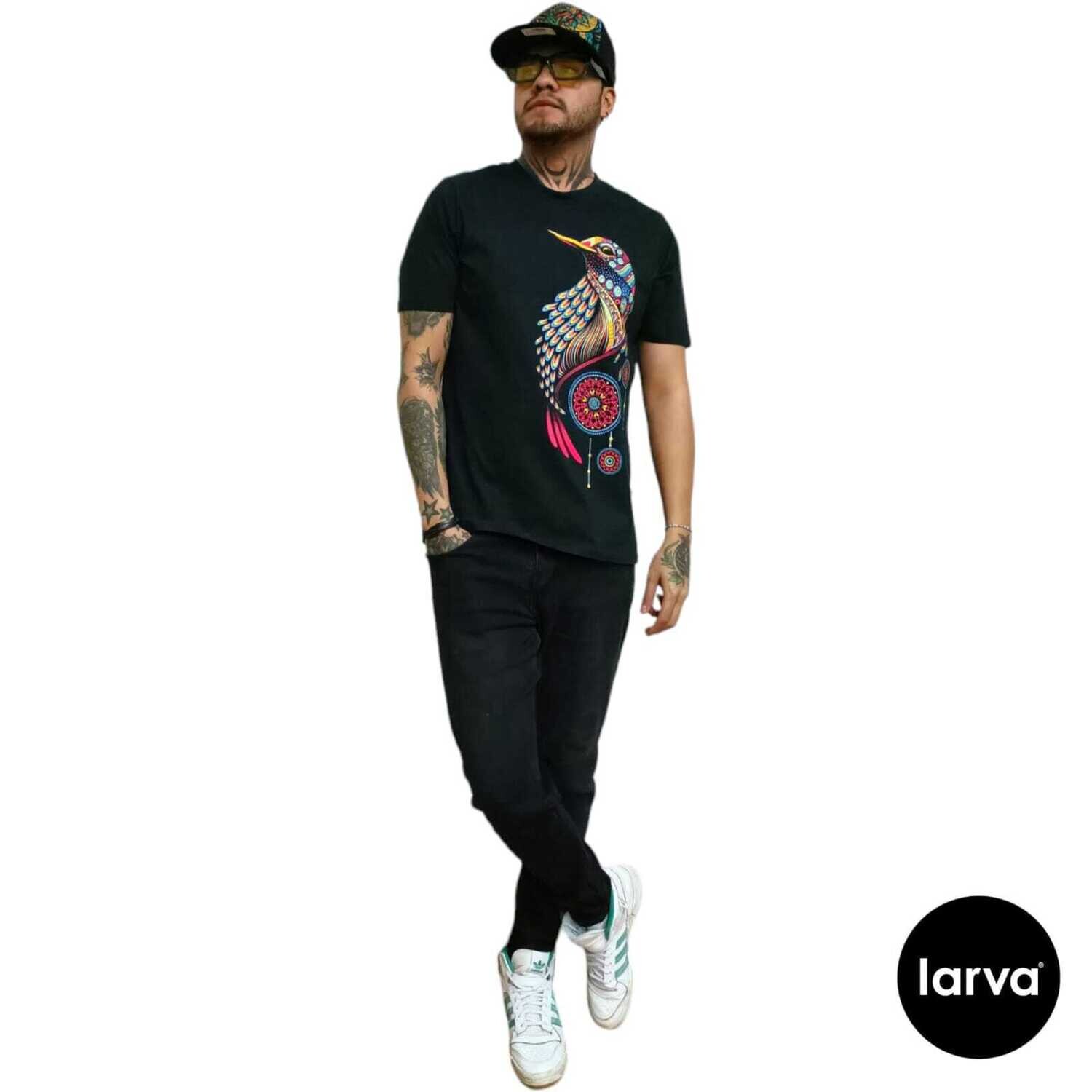 PLAYERA NEGRO AVE ATRAPASUE�OS S