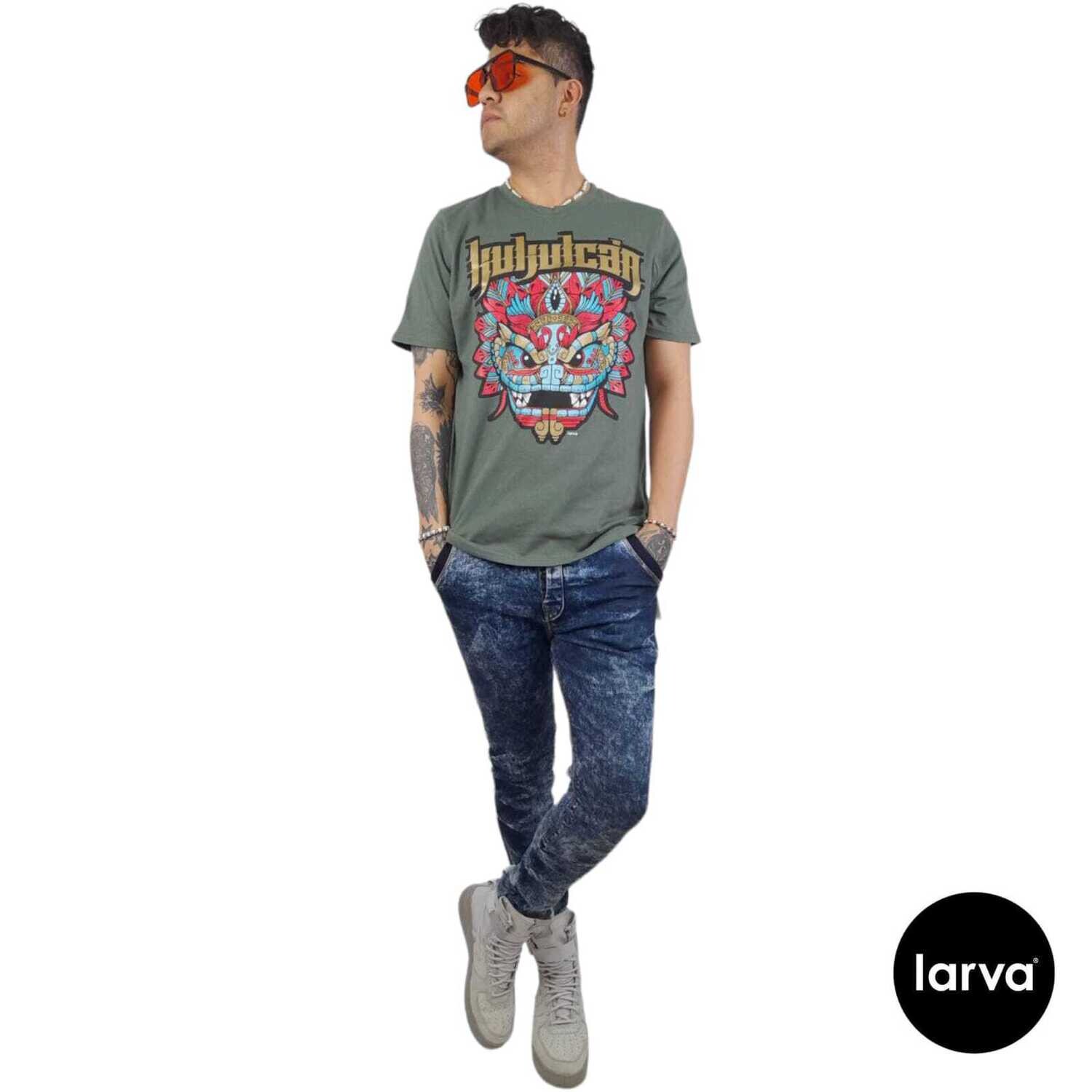 PLAYERA VERDE OLIVO KUKULCAN S