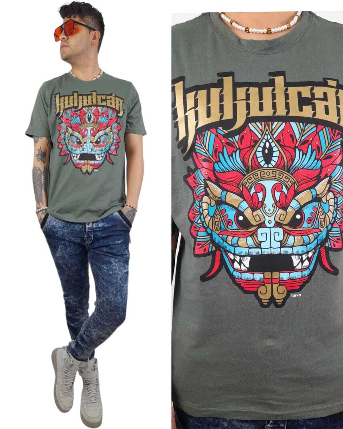 PLAYERA VERDE OLIVO KUKULCAN S