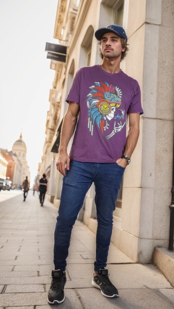 PLAYERA UVA CRANEO COLIBRI XL