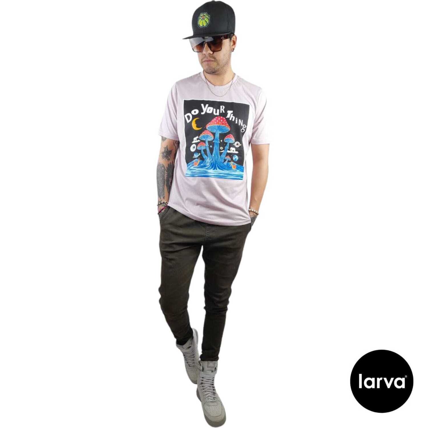 PLAYERA PALO DE ROSA HONGOS PSY LUNAR XL