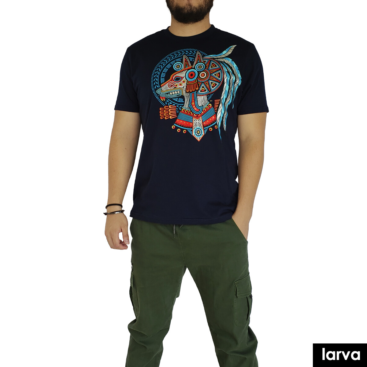 PLAYERA NEGRO XOLOTL PENACHO S