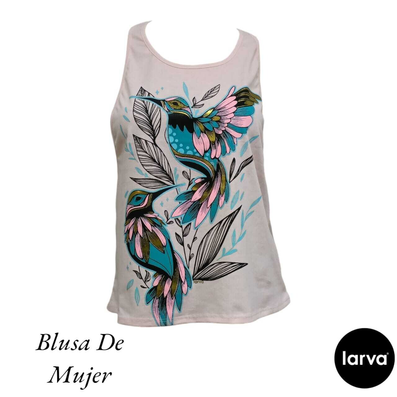 BLUO ROSA COLIBRIES HOJAS L