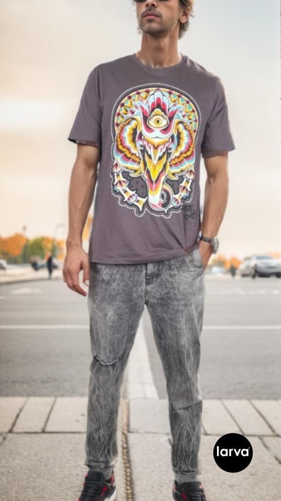 PLAYERA MORADO GANESH PSY HAMSA S
