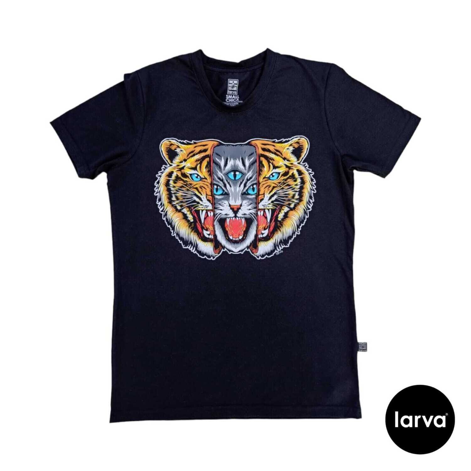 PLAYERA NEGRO FELINO FUSION L