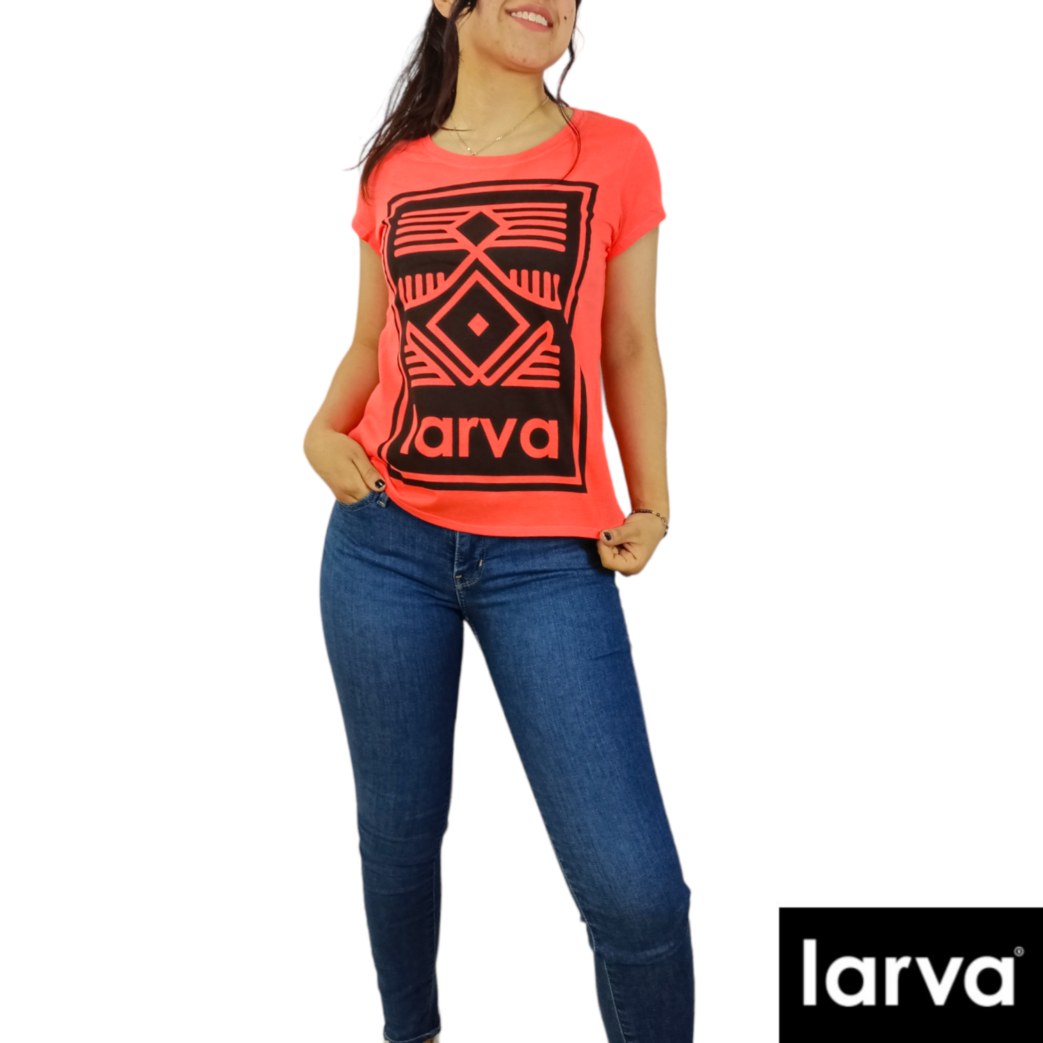 BLUSA ANARANJADO LGO LARVA S