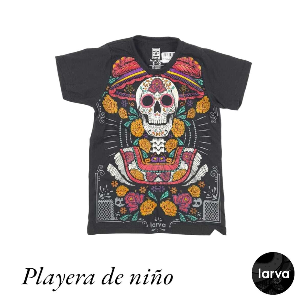 NIÑO NEGRO CATRINA FLOR DE CEMPASUCHIL B