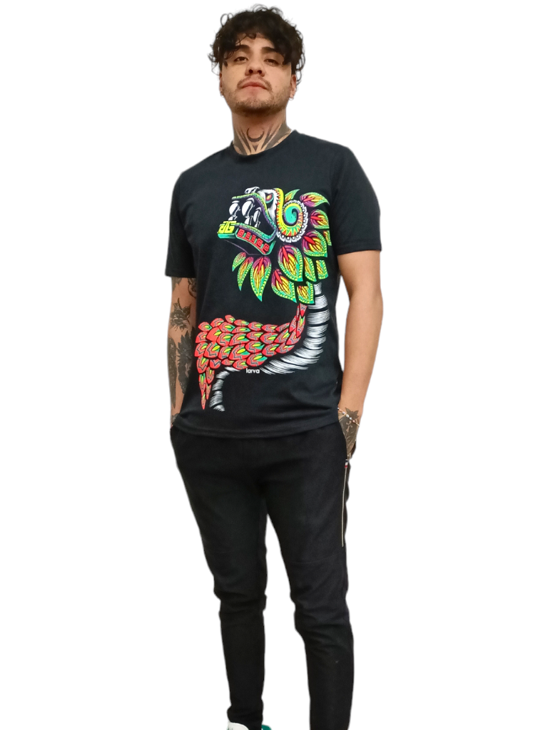 PLAYERA NEGRO QUETZALCOATL S