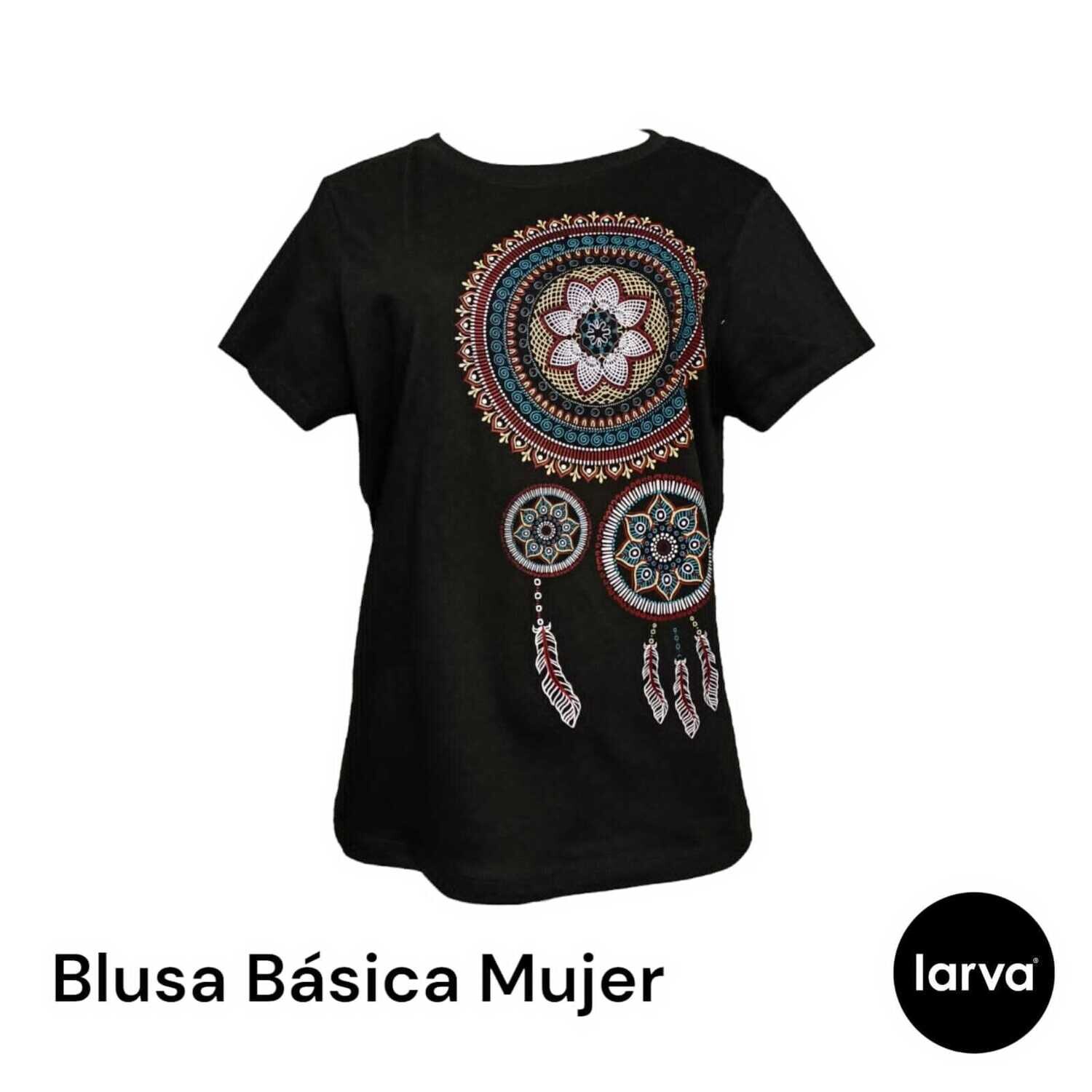 BLUSA NEGRO ATRAPASUE�OS BORDADO XS