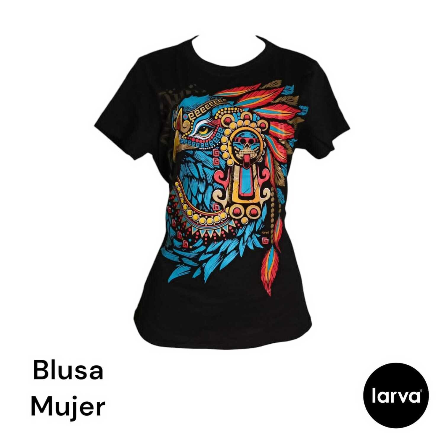 BLUSA NEGRO AGUILA PREHISPANICA S
