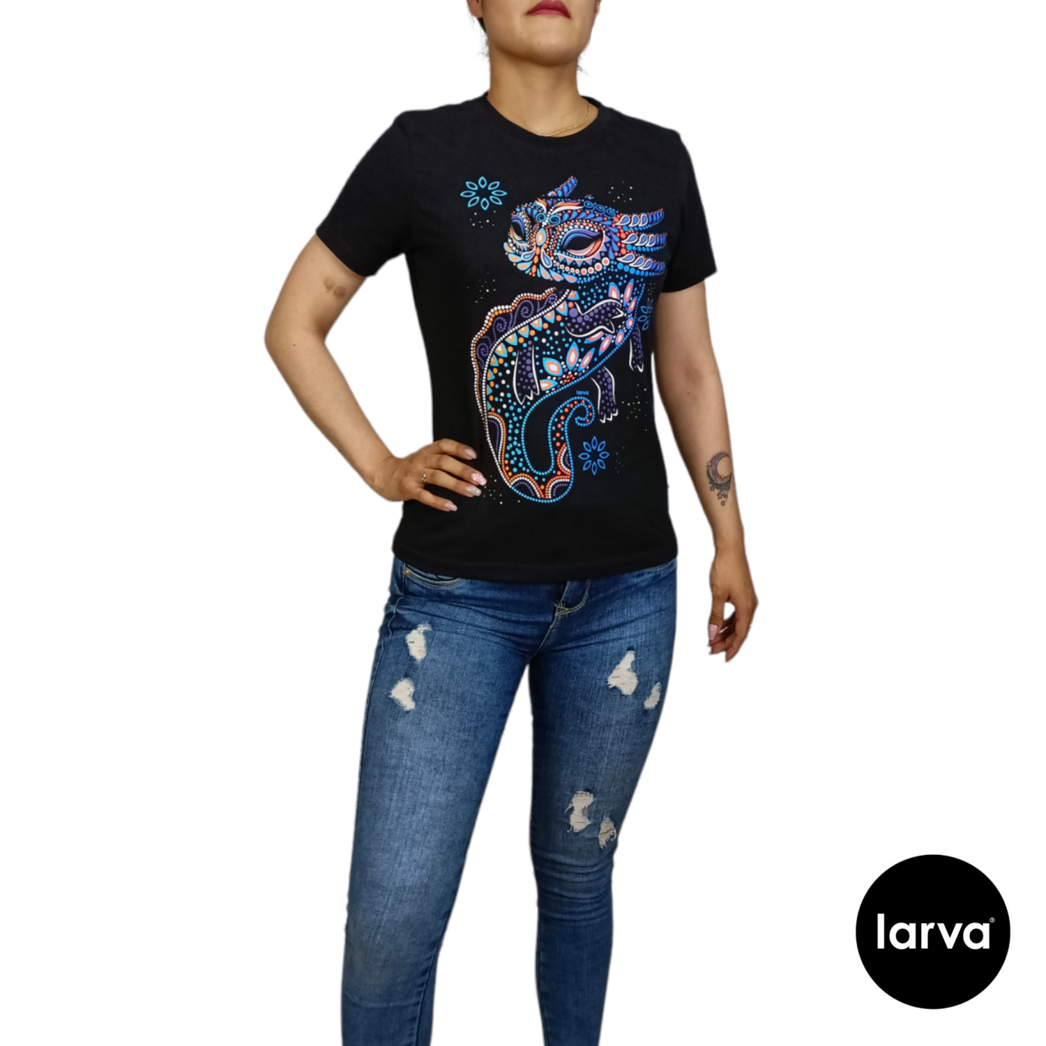 BLUSA MARINO AXOLOTL FLORES S