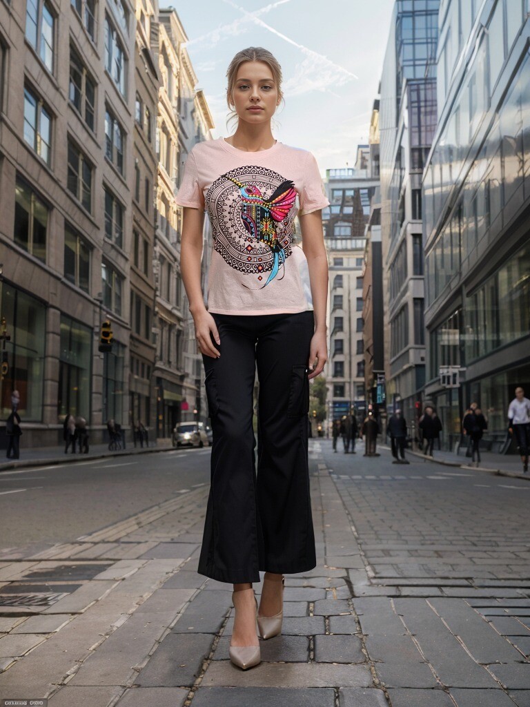 BLUSA  ROSA COLIBRI MANDALA  S