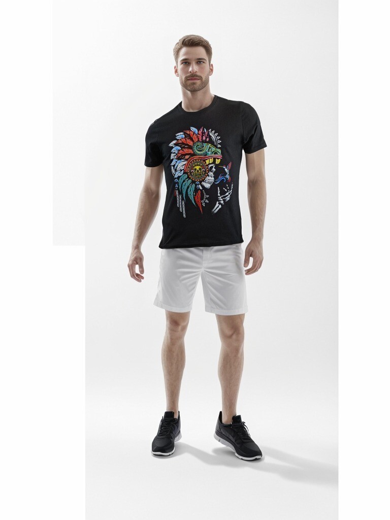 PLAYERA NEGRO CRANEO COLIBRI XL