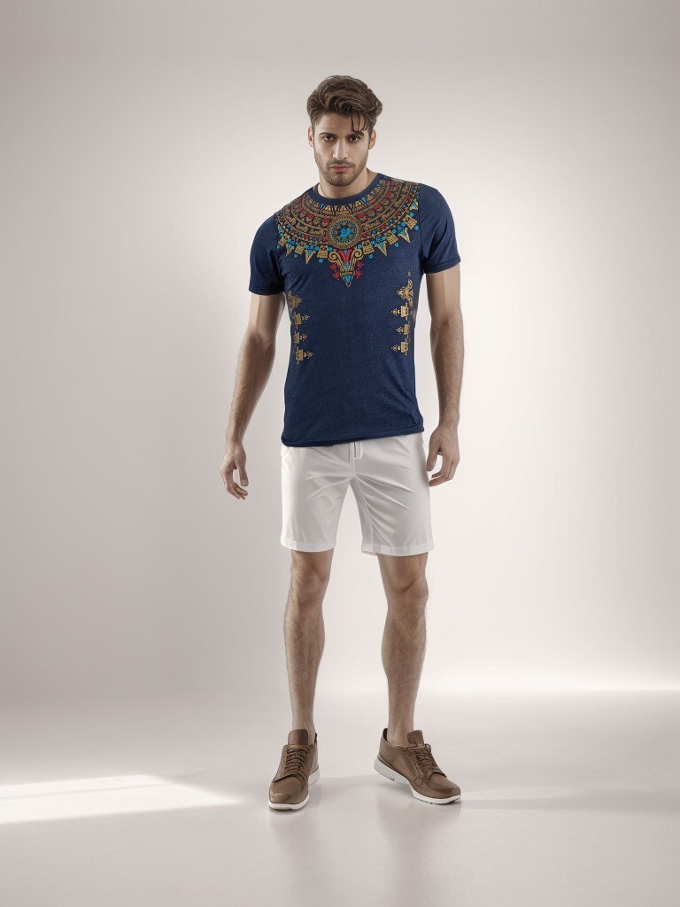 PLAYERA MARINO COLLAR PREHISPANICO S