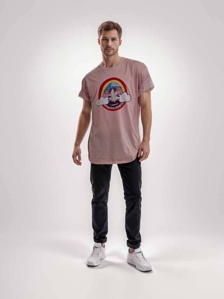 OVERSIZE ROSA HONGO NUBES