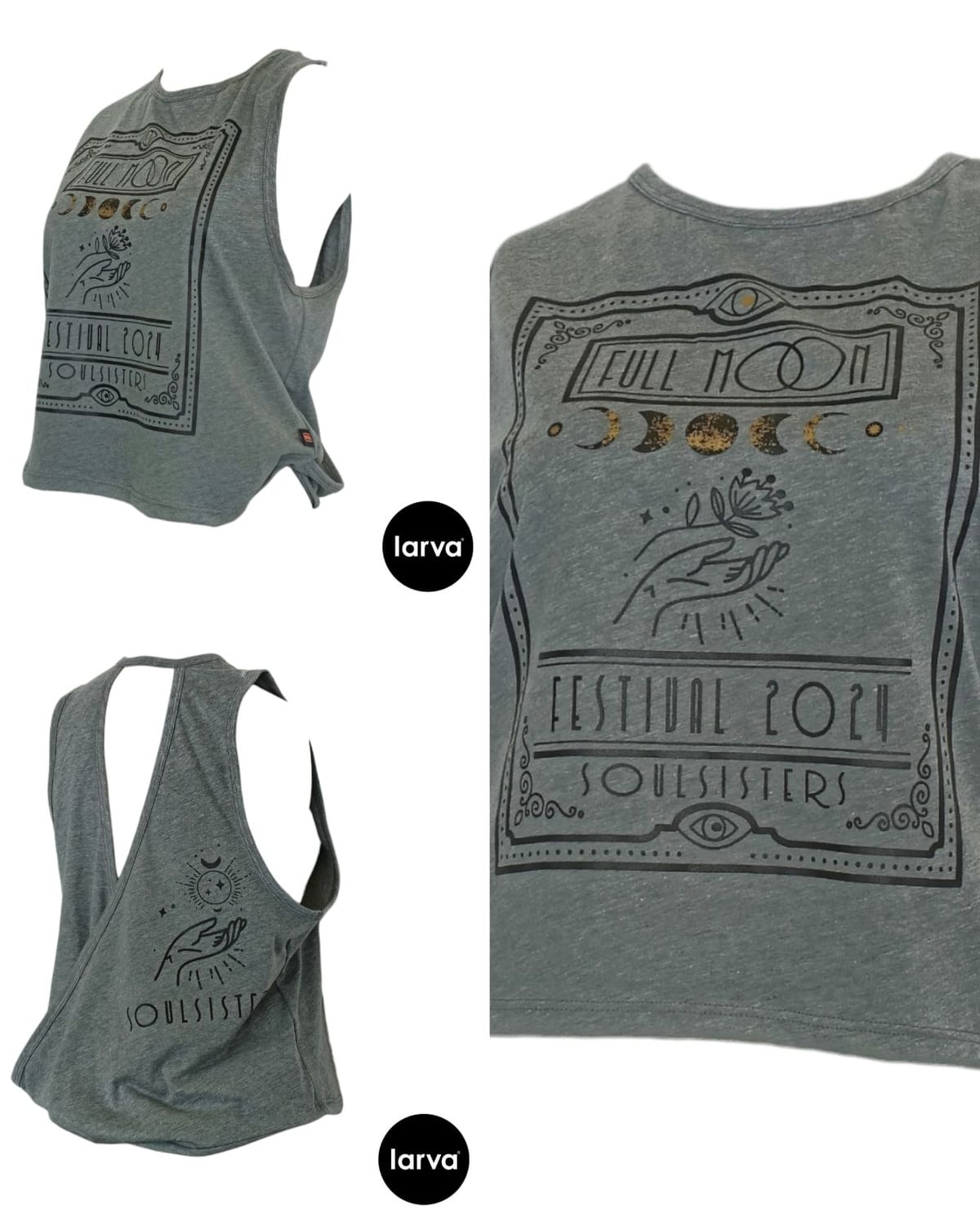BLUSA ANGIE GRIS FESTIVAL MOON