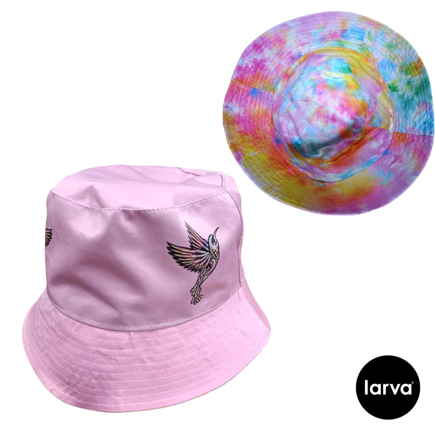 BUCKET HAT ROSA COLIBRI