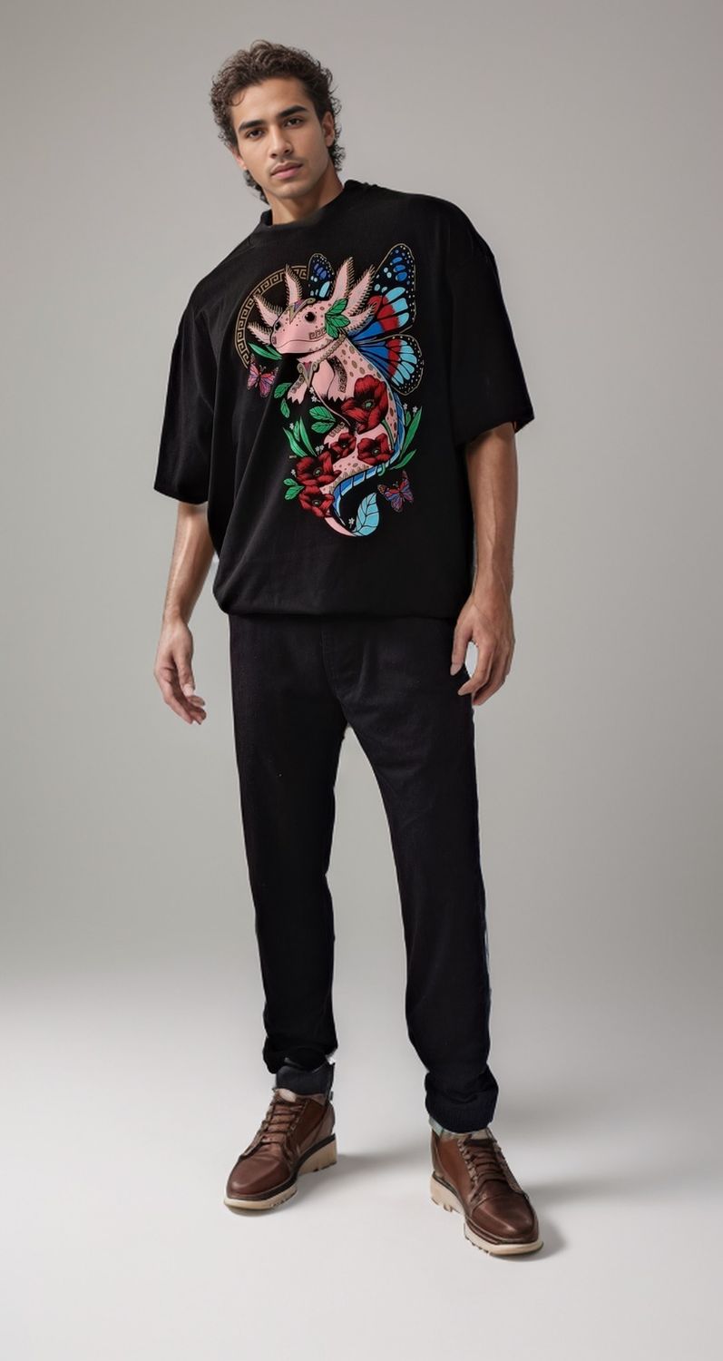 OVERSIZE NEGRO AJOLOTE MARIPOSA