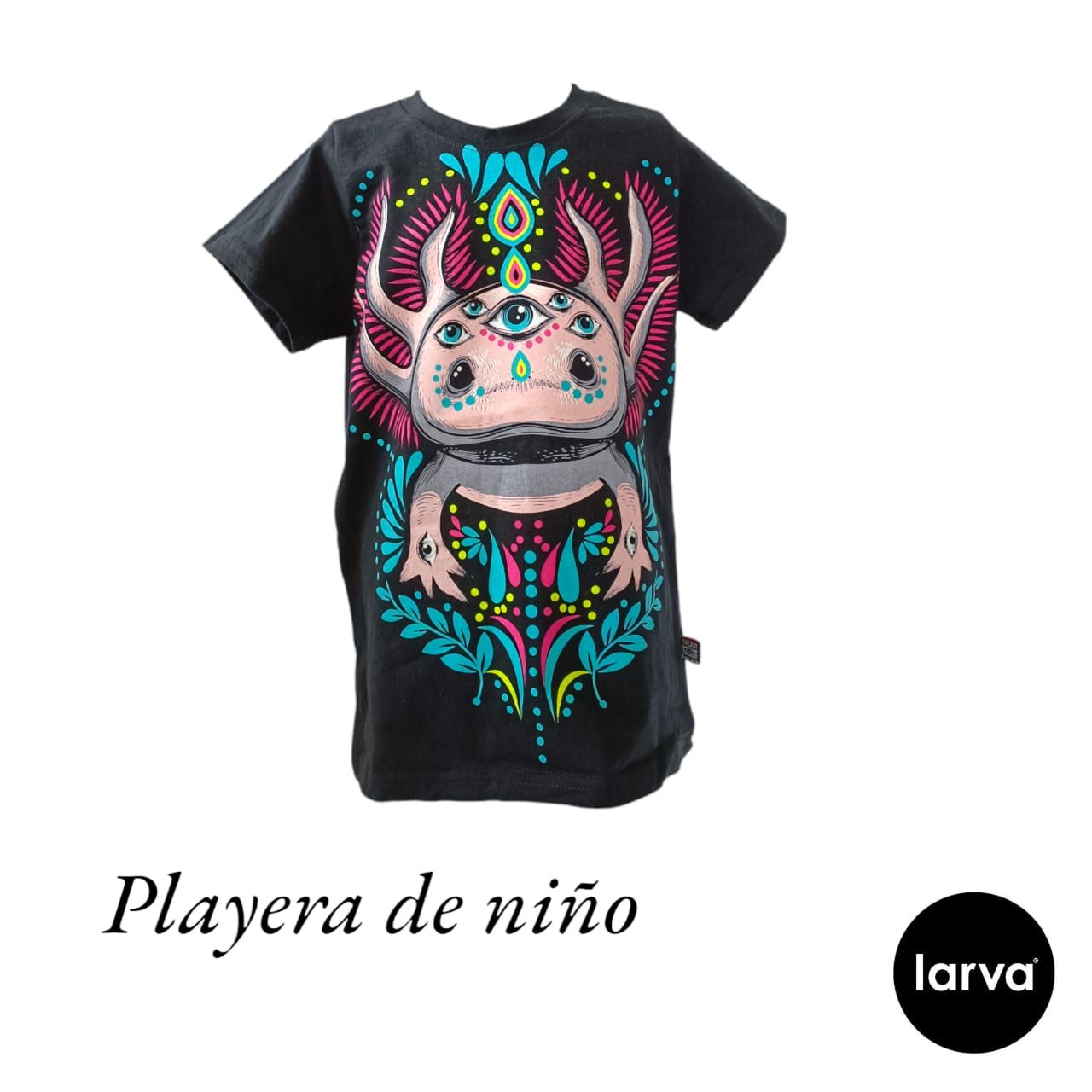 NIÑO NEGRO AXOLOT PLANTAS