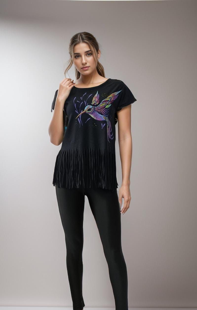BLUSA	NEGRO COLIBRI LOTO