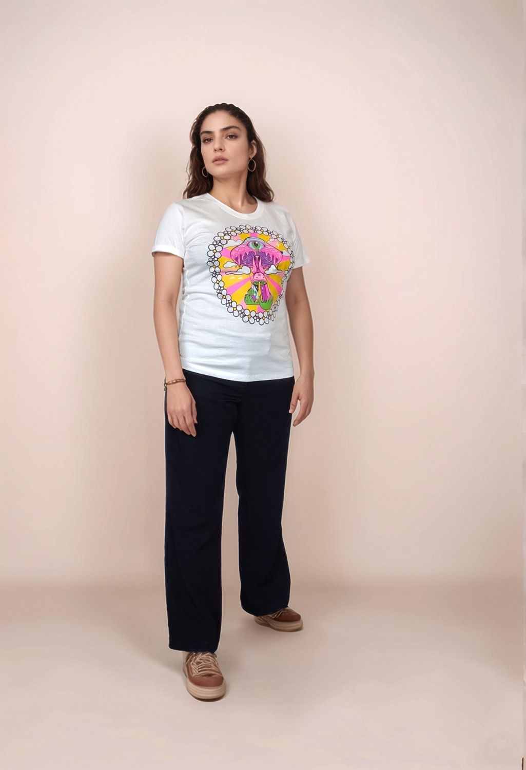BLUSA BLANCA HONGO OJO TRIP