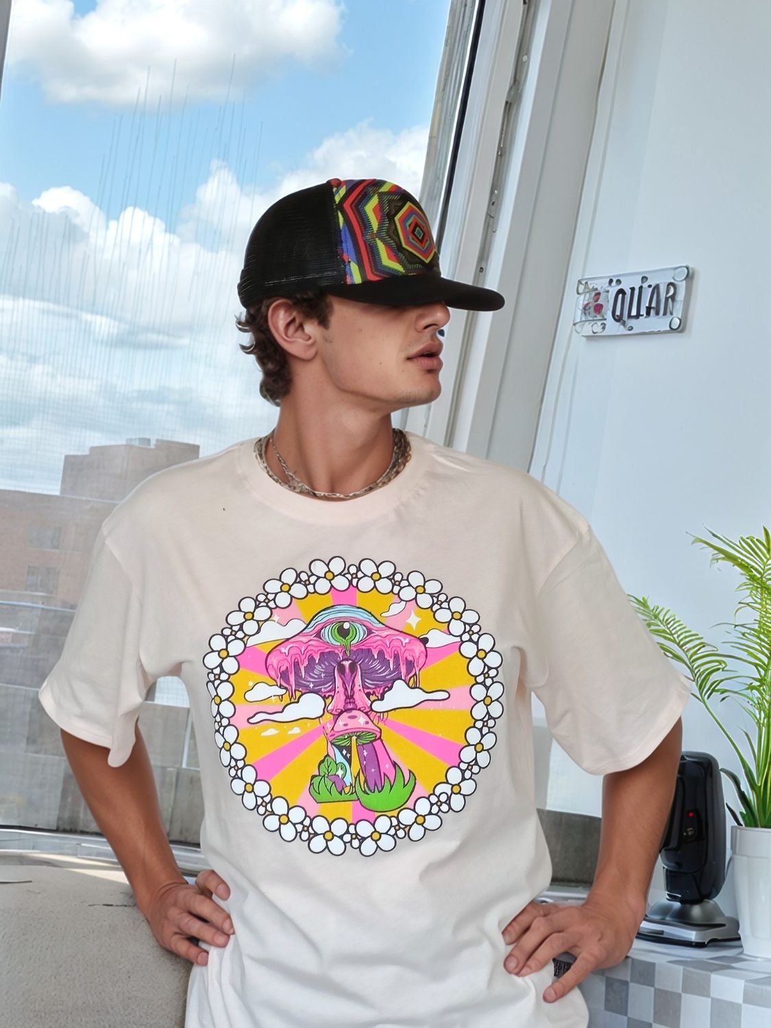 OVERSIZE ROSA HONGO OJO TRIP