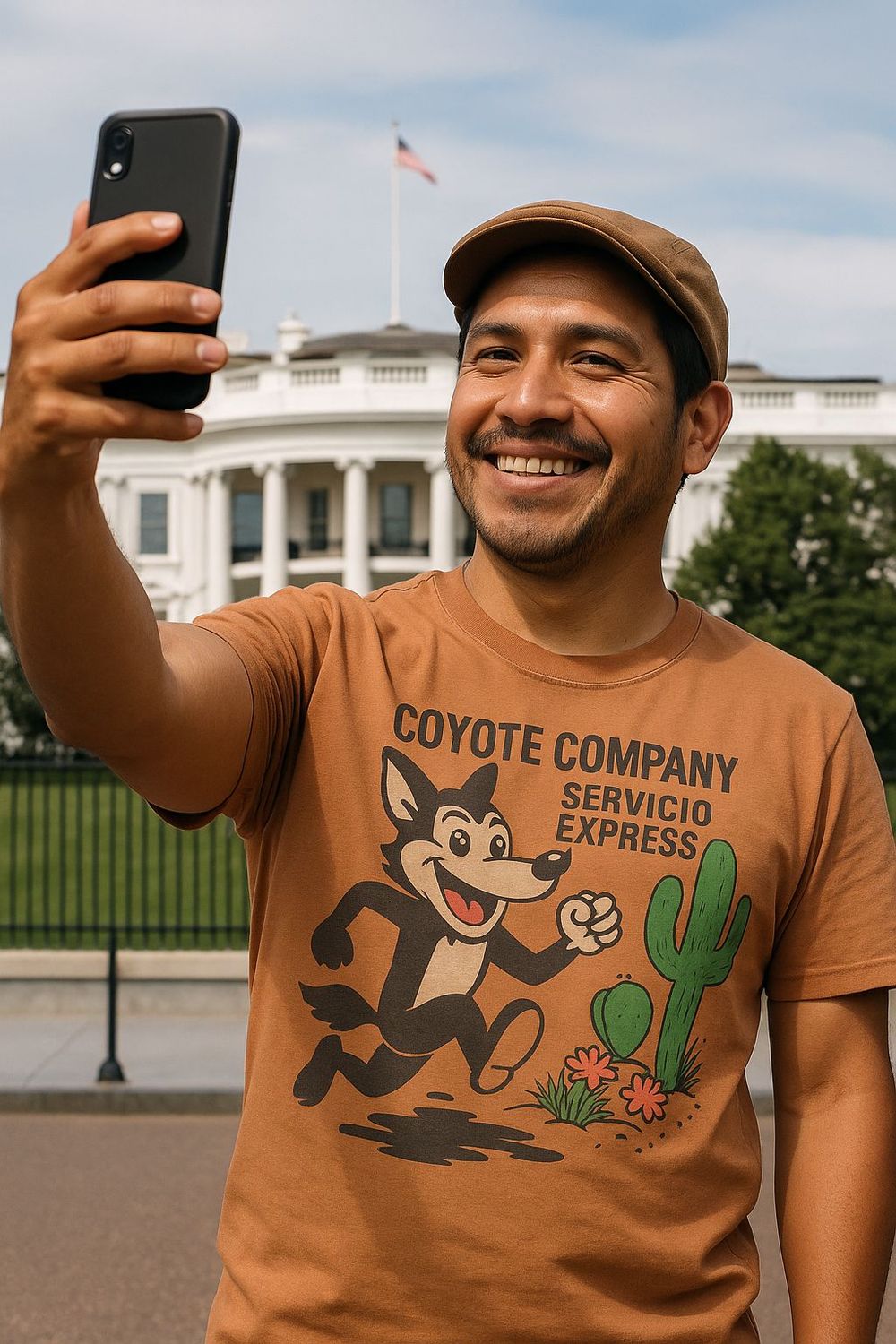 PLAYERA CAFE COYOTE INMIGRATION