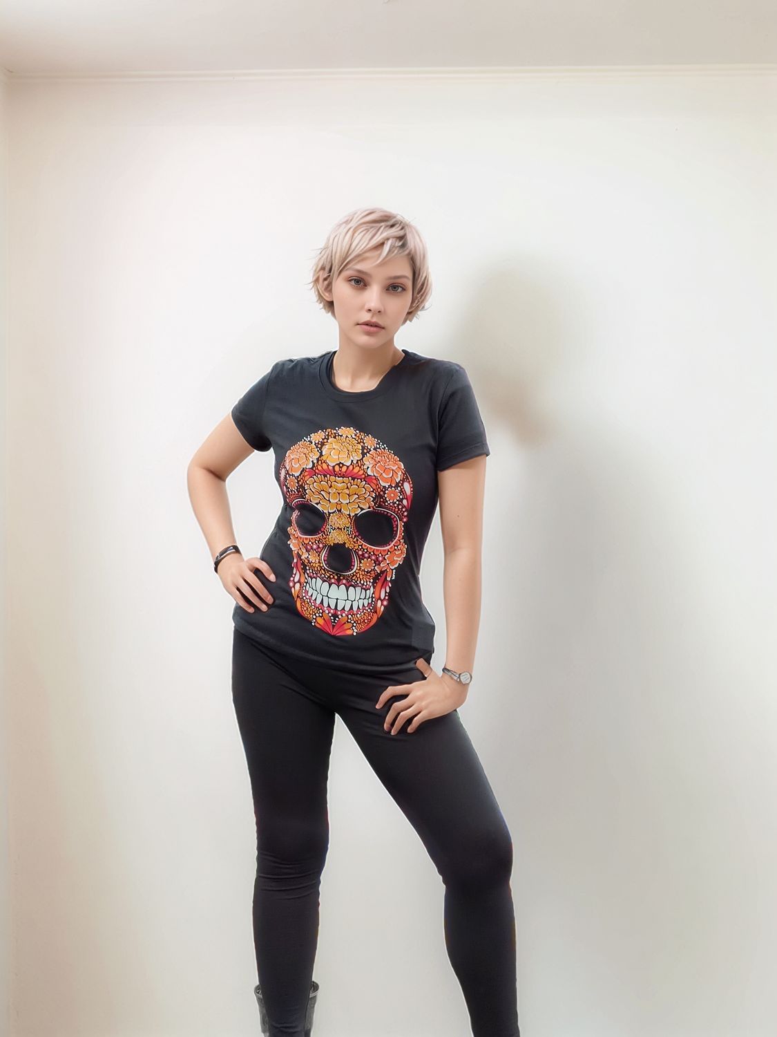 BLUSA CRANEO CEMPASUCHIL BLUSA CRANEO CEMPASUCHIL