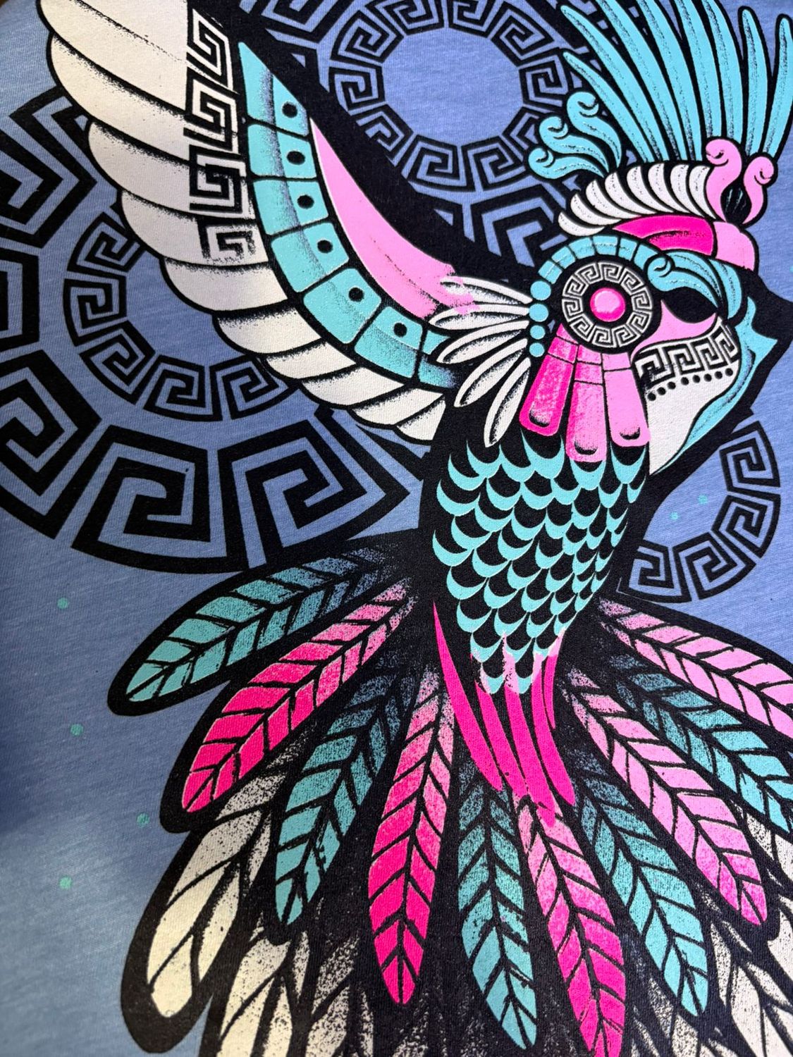 BLUSA CORTA QUETZAL MANDALA