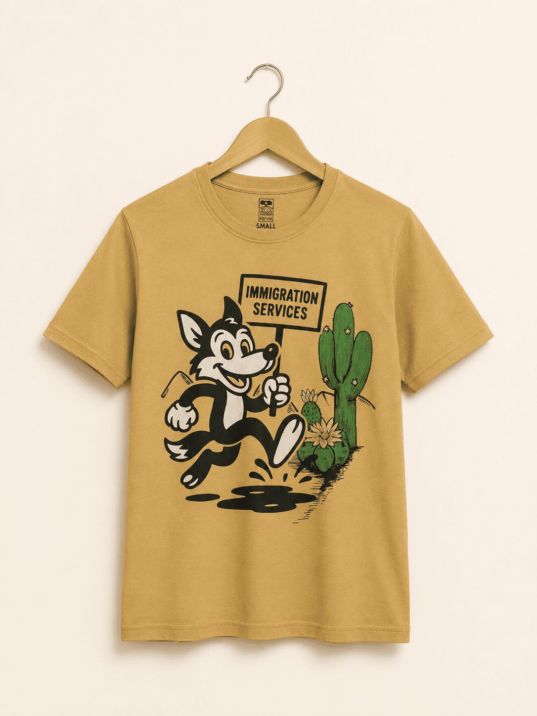 PLAYERA CAFE COYOTE INMIGRATION