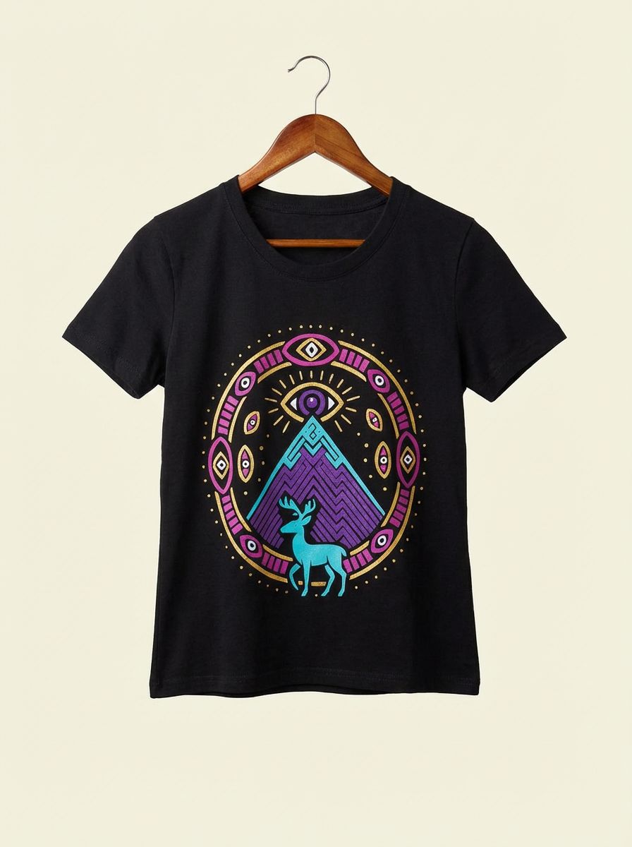 BLUSA NEGRO MONTE VENADO OJO