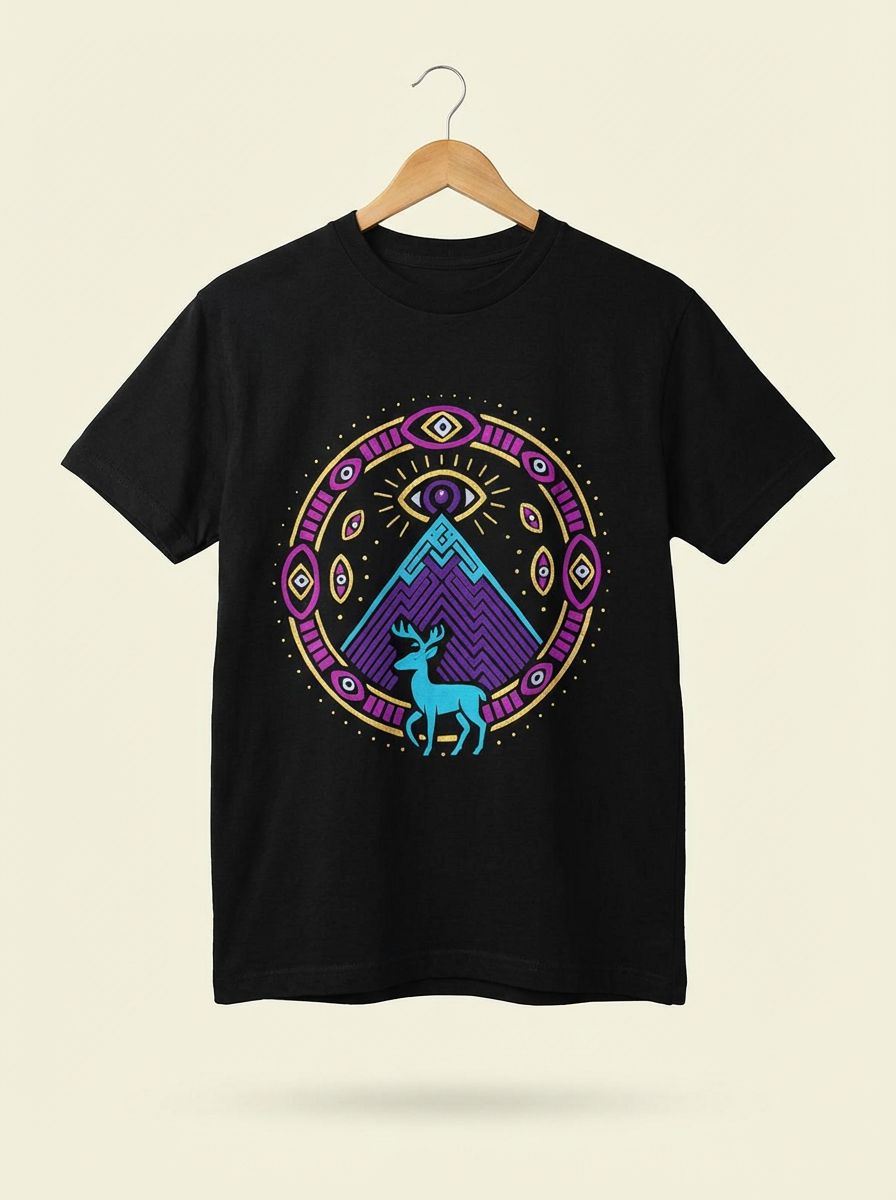 PLAYERA NEGRA MONTE VENADO OJO