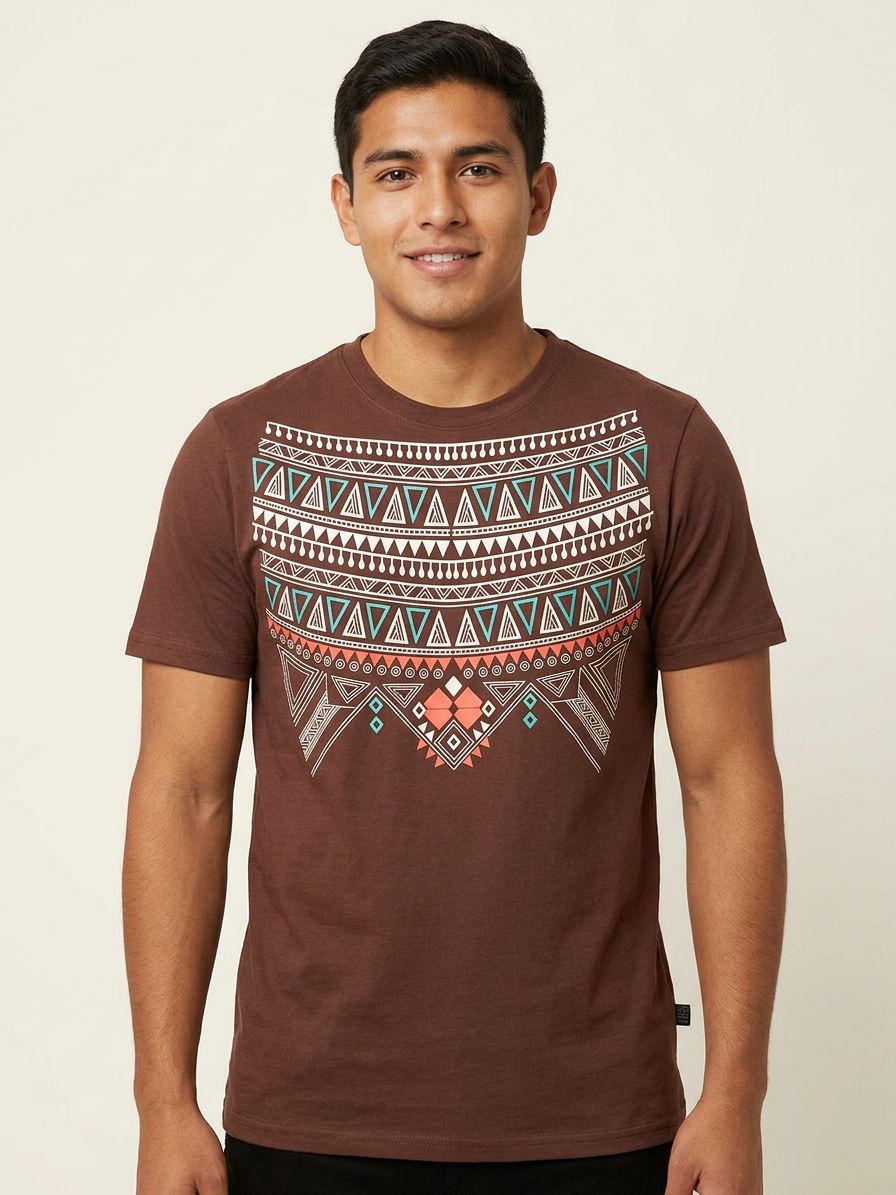 Playera Cafe Tribal Navajo