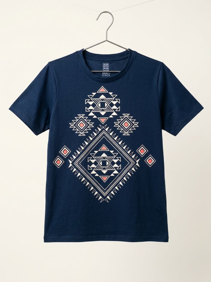 Playera Marino Arte Navajo