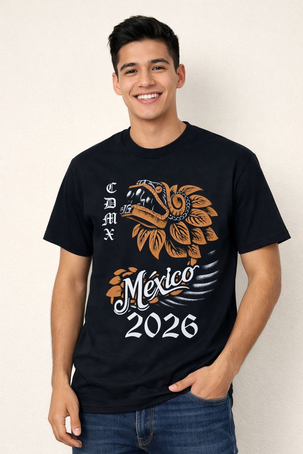Playera Negra Edicion Especial Quetzalcoatl Cdmx 2026