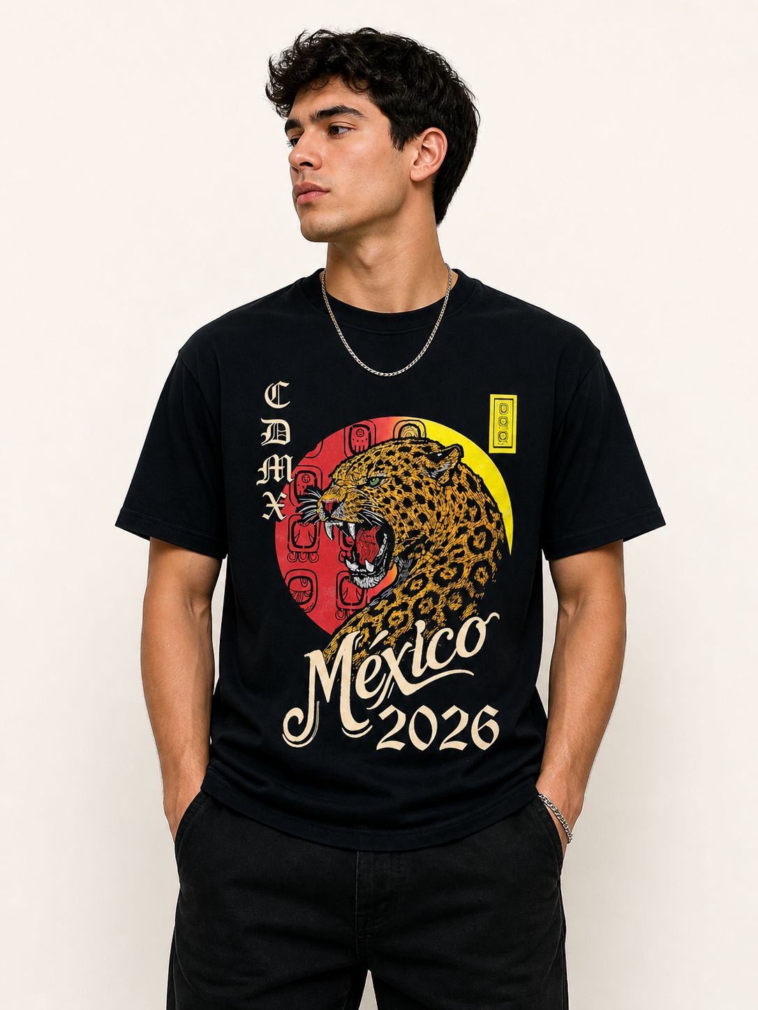 Playera Negro Edicion Especial Jaguar Cdmx 2026
