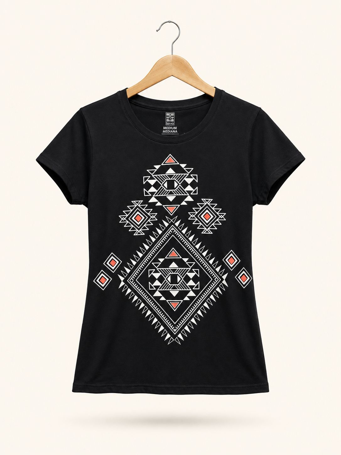 Blusa Negra Arte Navajo
