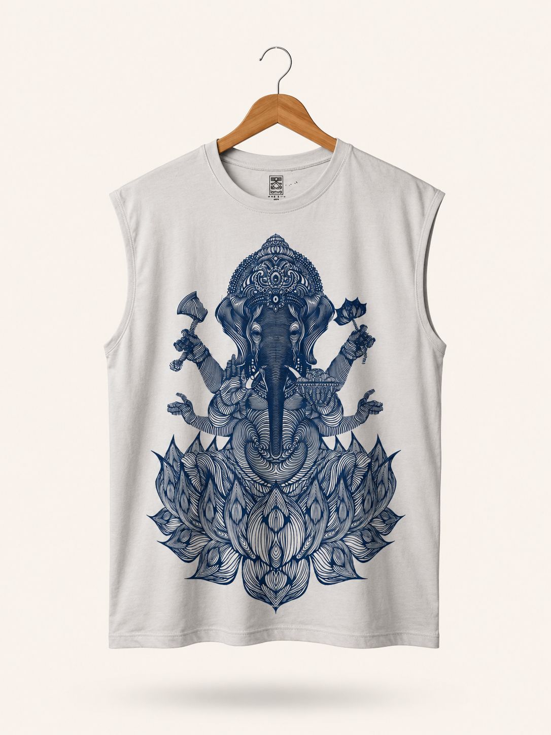 Camiseta Gris Perla Loto de ganesh